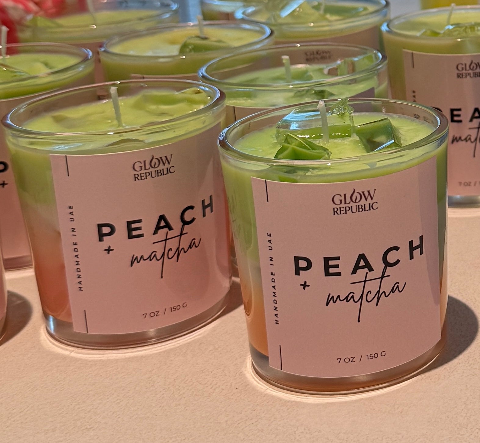 Peach Matcha Candle 🍑🍵