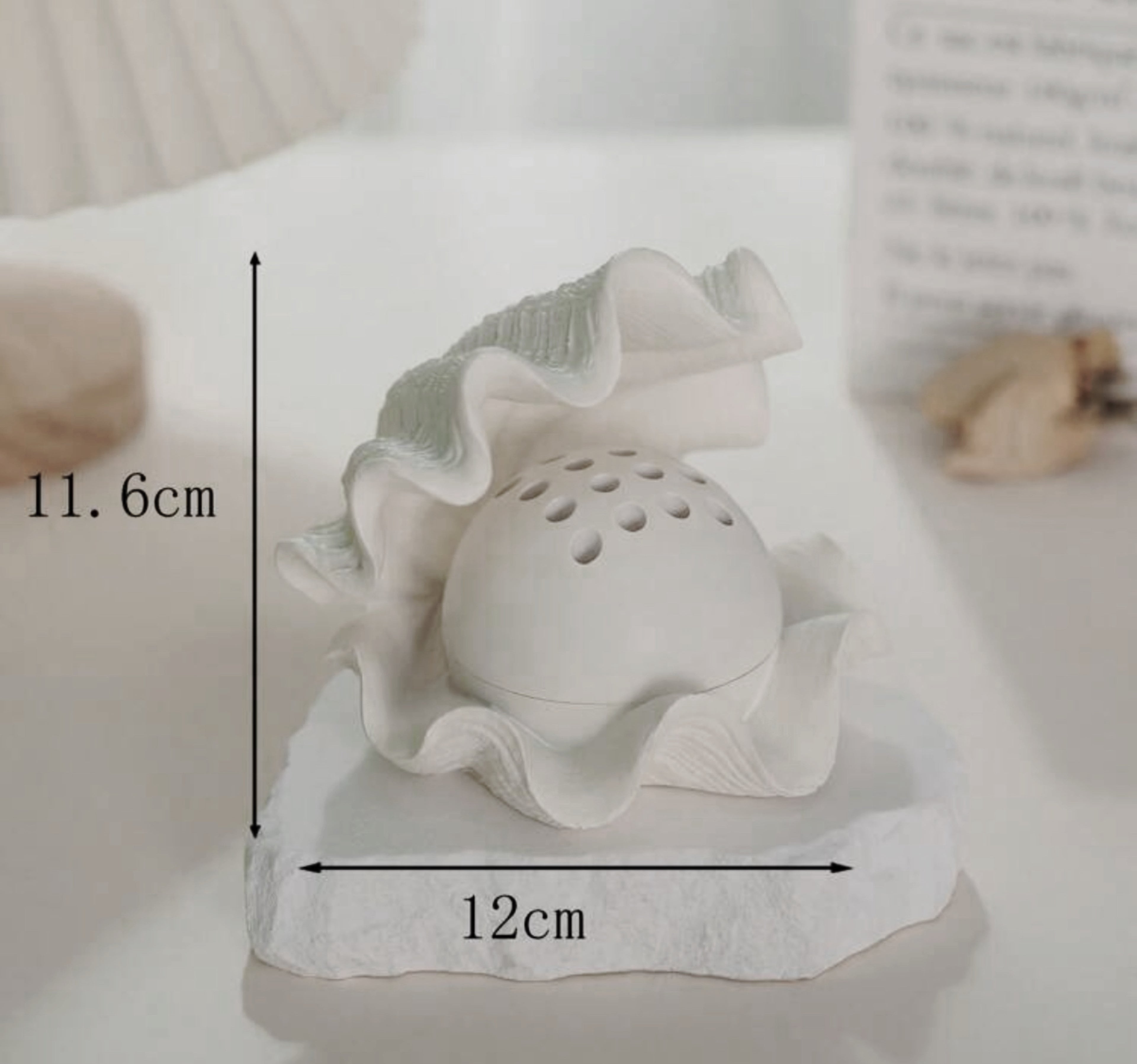 Seashell Incense Burner – Ceramic Aromatherapy Holder