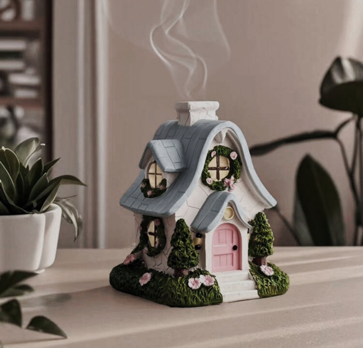 Fairy Cottage Incense Burner – Ceramic Festive collection