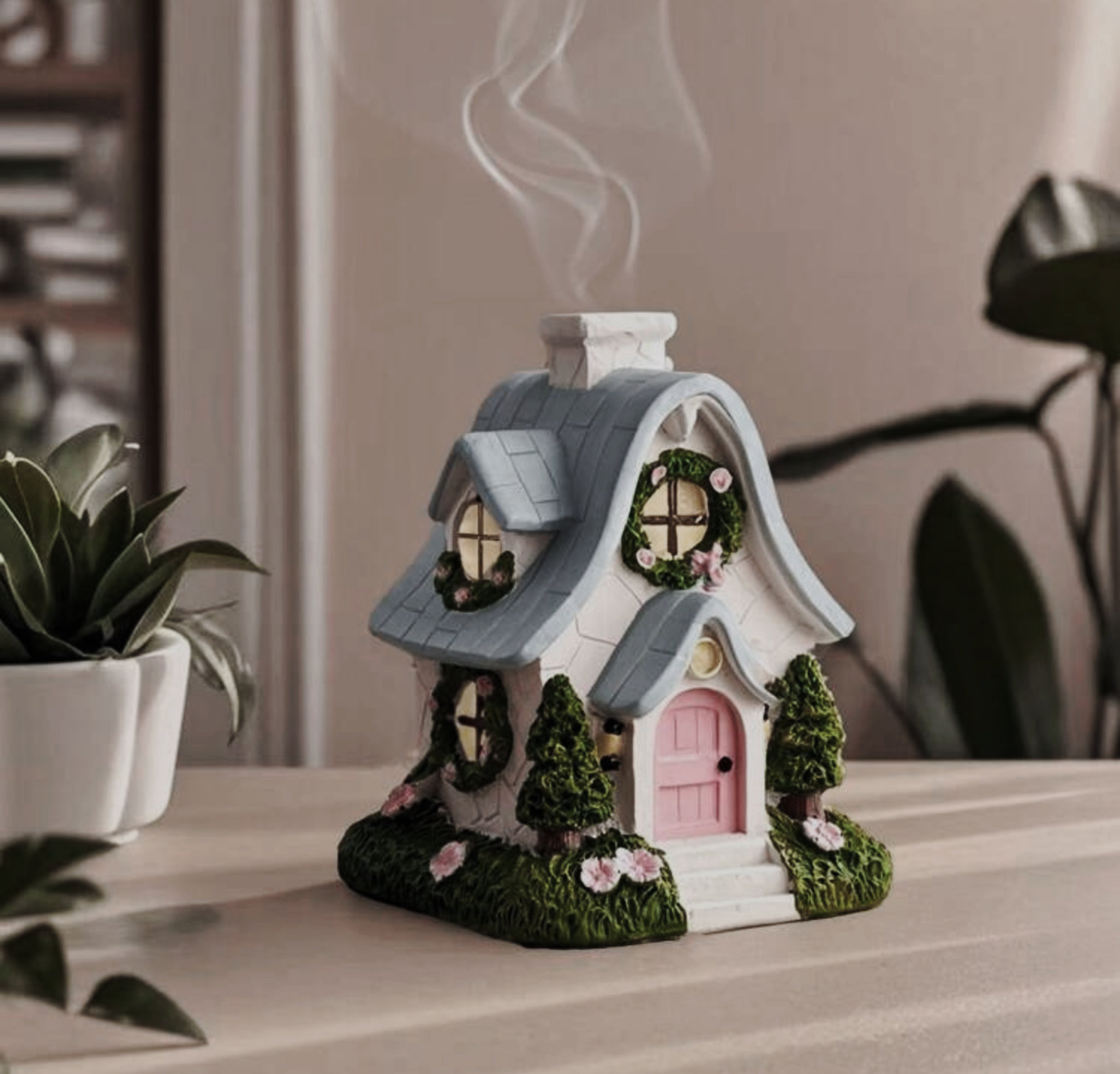 Fairy Cottage Incense Burner – Ceramic Festive collection