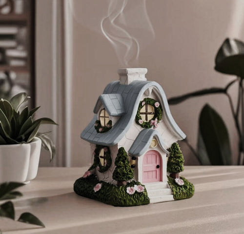 Fairy Cottage Incense Burner – Ceramic Festive collection