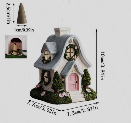 Fairy Cottage Incense Burner – Ceramic Festive collection