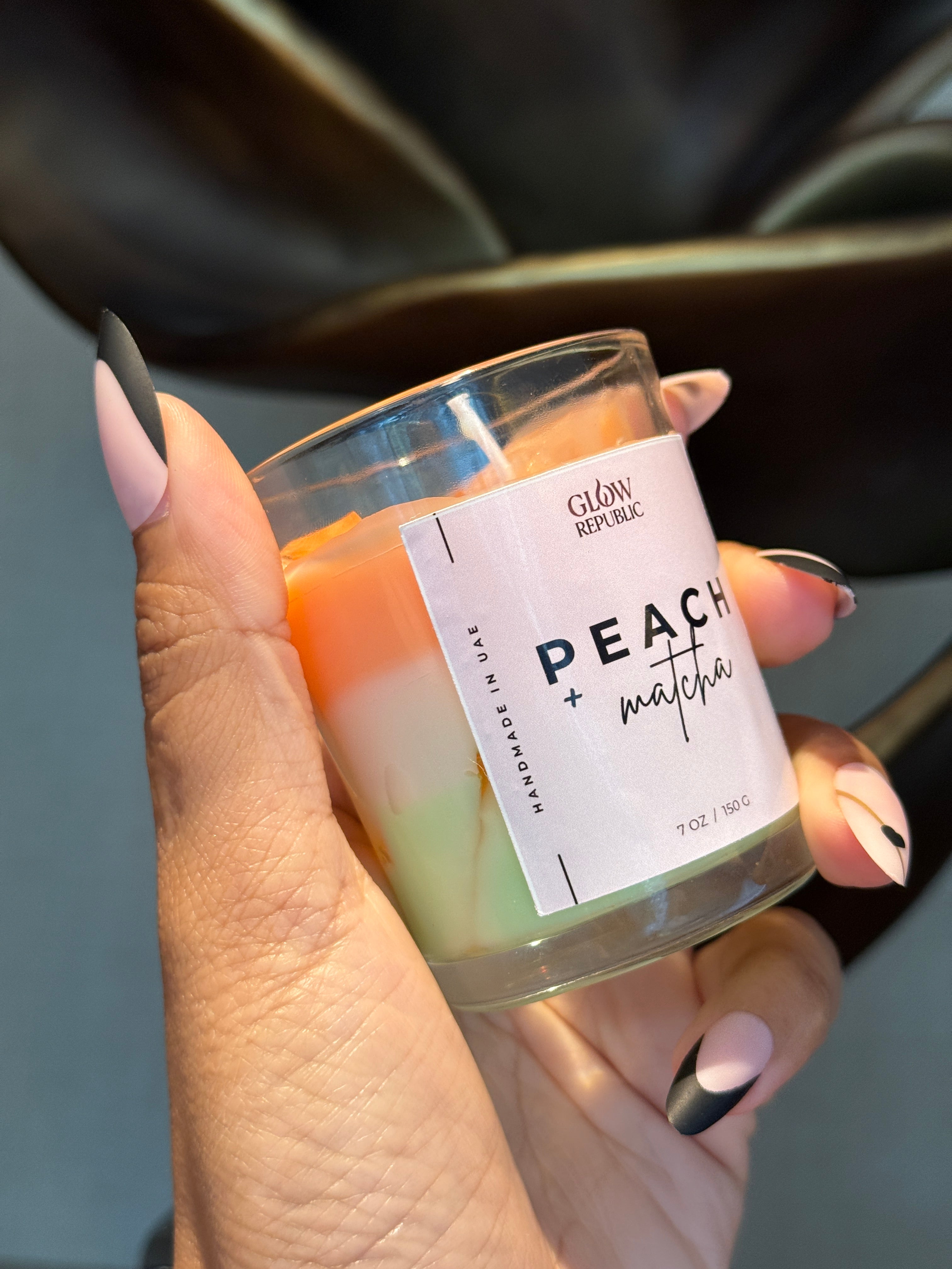 Mini Peach Matcha Candle