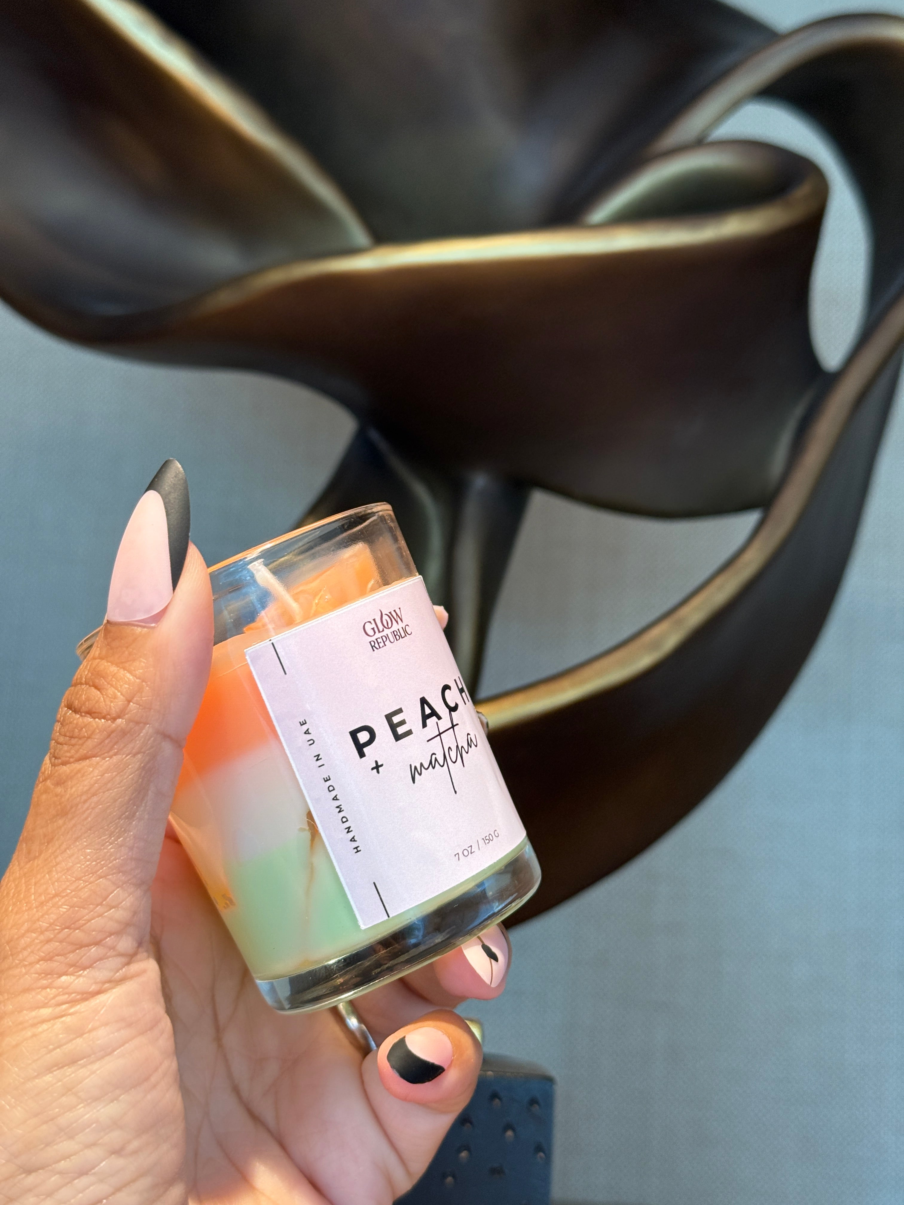 Mini Peach Matcha Candle