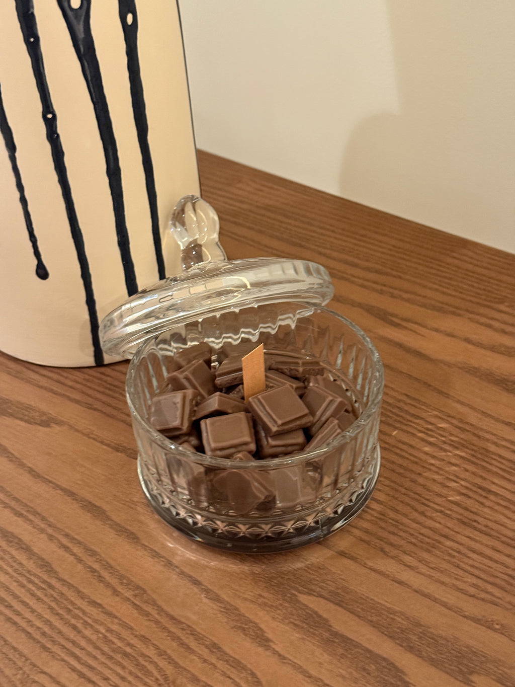 Chocolate Melt Candle – Decadent Crystal Jar Edition
