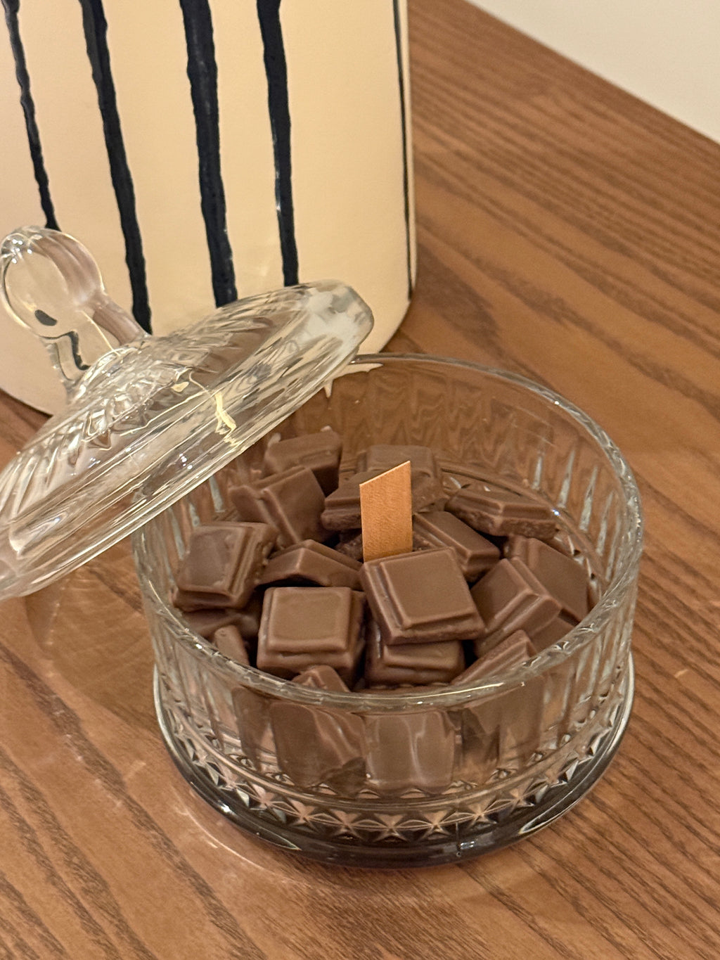 Chocolate Melt Candle – Decadent Crystal Jar Edition