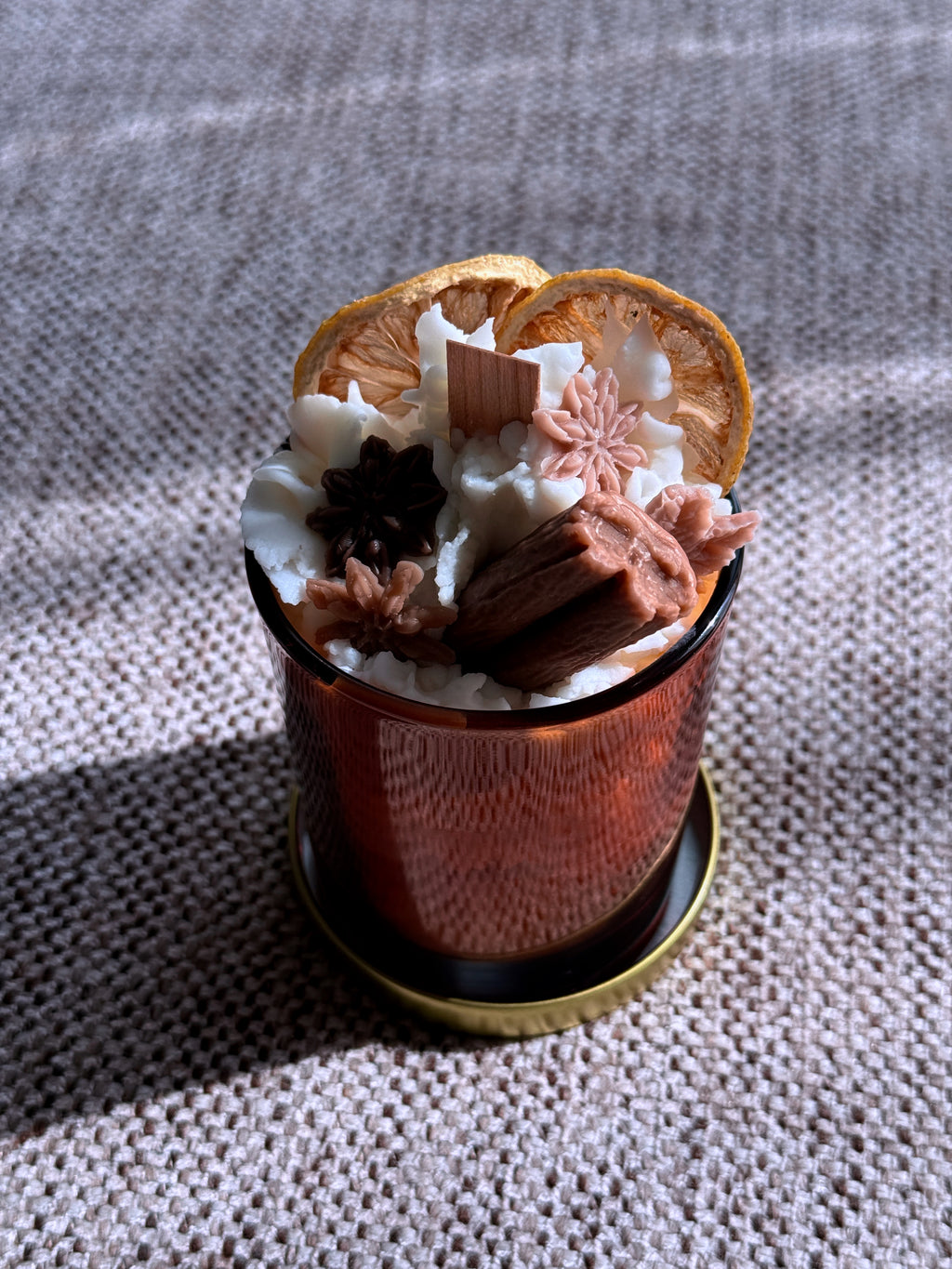 Cinnamon Ember Candle – Warm & Spiced Cozy Glow