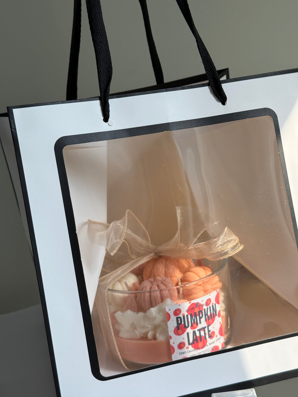 Pumpkin Latte Candle – Cozy Fall Dessert Jar