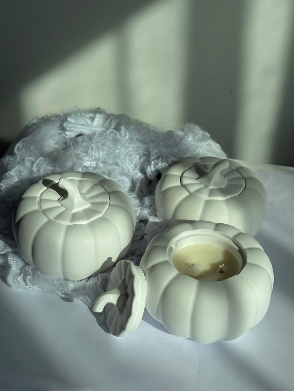 Pumpkin Harvest Candle – Handmade Non-Toxic Pumpkin Jar