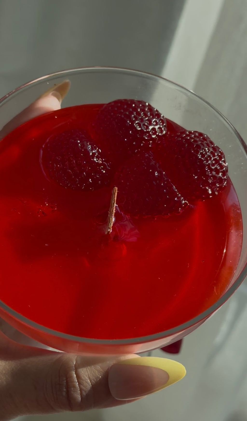 Strawberry Margarita Candle – Cocktail Glass Edition