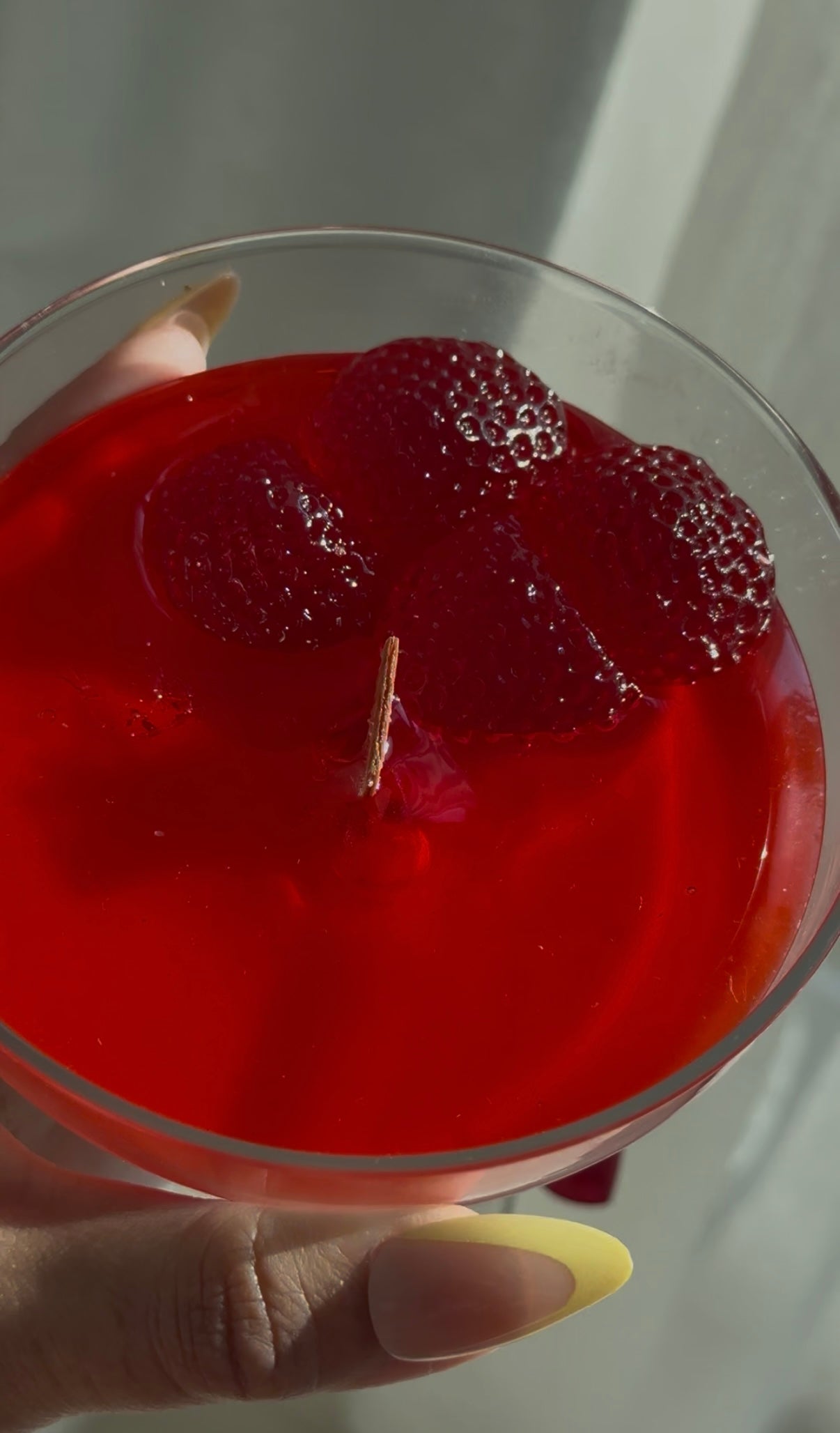 Strawberry Margarita Candle – Cocktail Glass Edition