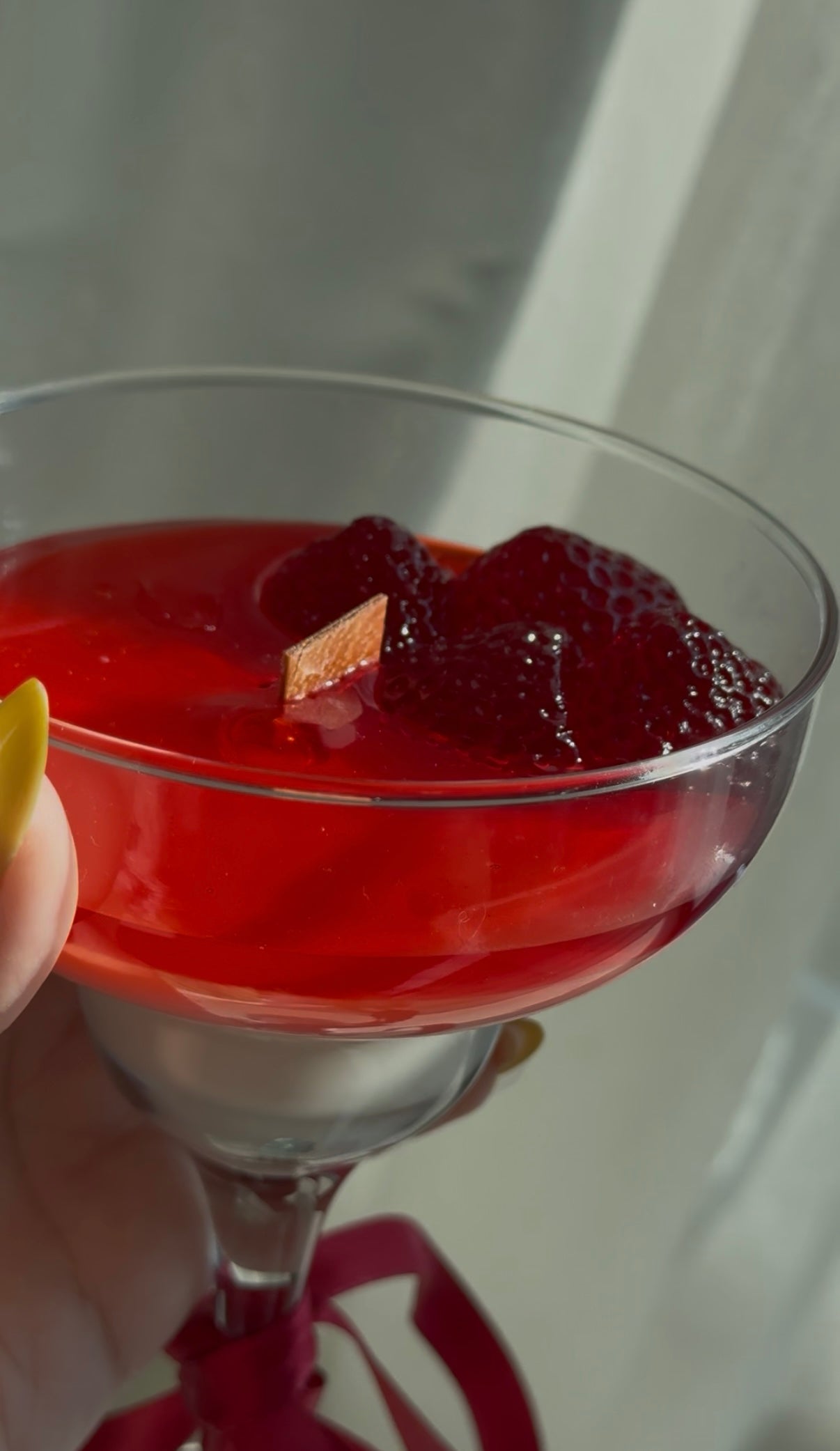 Strawberry Margarita Candle – Cocktail Glass Edition