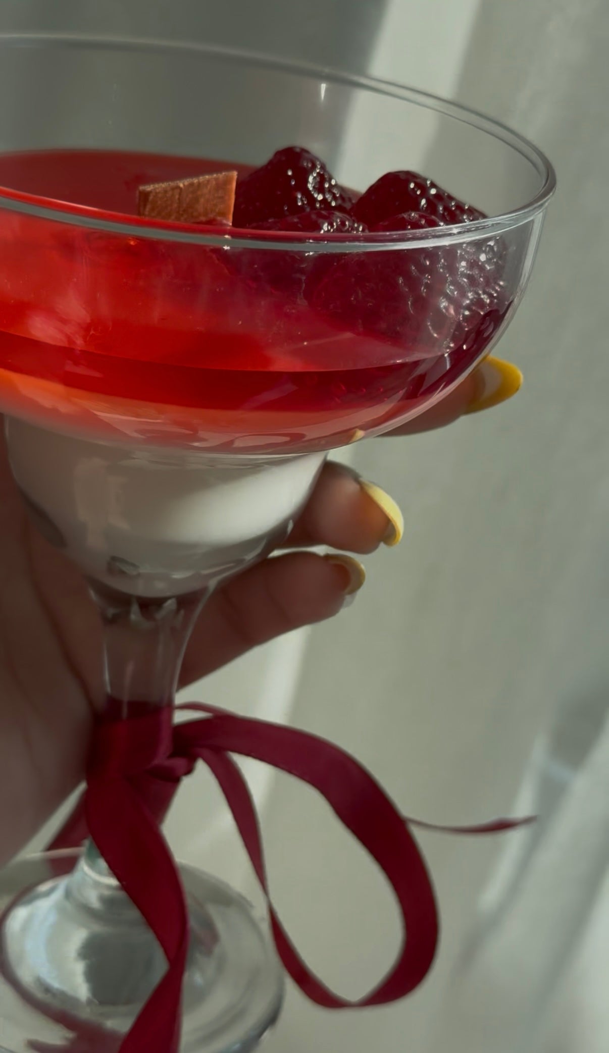 Strawberry Margarita Candle – Cocktail Glass Edition